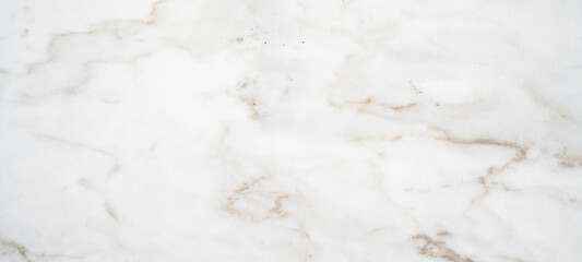 Marbled background banner - High resolution white brown beige Carrara marble stone texture