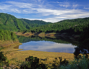 Fototapeta premium Yilan Taipingshan Cuifeng Lake Taiwan