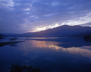 Obraz na płótnie Canvas Taiwan Nantou Yuchi Sun Moon Lake Dawn