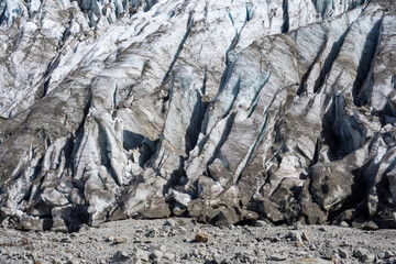 Edge of the glacier d'Argentière.