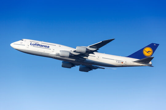 Lufthansa Boeing 747-8 airplane