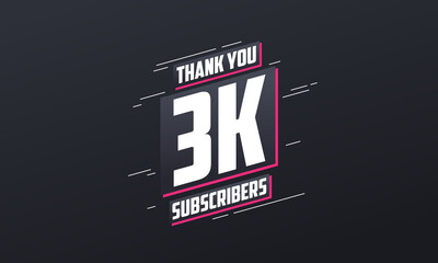 Thank you 3000 subscribers 3k subscribers celebration.