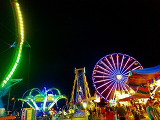 The bright lights and brilliant colors of your average county fair.