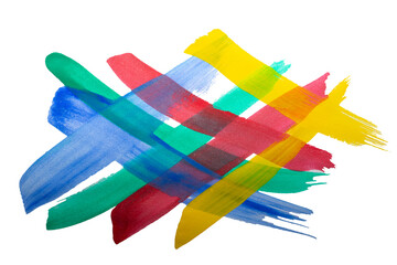 Watercolor hand painted on white background