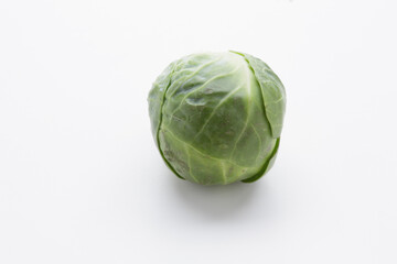 brussells sprouts isolated on white background