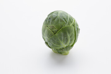 brussells sprouts isolated on white background