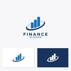 Financial advisor logo designs vector template