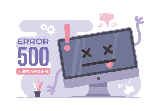 Error 500 concept illustration