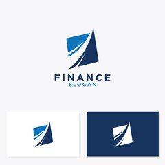 Financial advisor logo designs vector template
