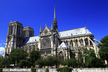 Fototapeta na wymiar Notre Dame church Paris France