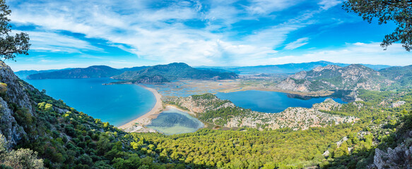  Iztuzu Beach view from hill in Dalyan Village of Mugla Province