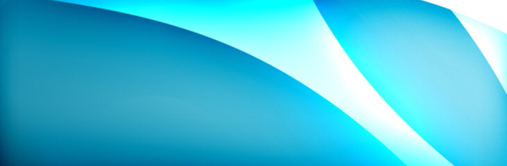 Fluid gradient neon color waves, vector abstract background