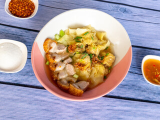 Thai Food Mixes of Rice Dishes and Noodles 