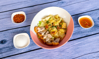 Thai Food Mixes of Rice Dishes and Noodles 