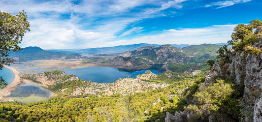  Iztuzu Beach view from hill in Dalyan Village of Mugla Province