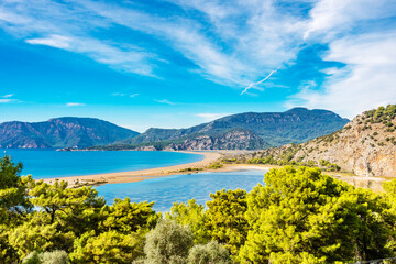  Iztuzu Beach view from hill in Dalyan Village of Mugla Province