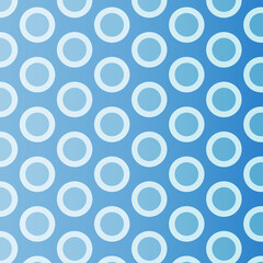 Circle cloth pattern blue design vector illustration