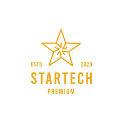 Star Tech Symbol icon vector logo design