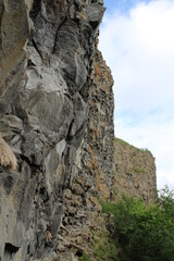 Asbyrgi horseshoe canyon in northern Iceland in summer 2020