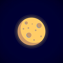 Moon pattern. Design for icon, logo, website, printing, 10EPS.