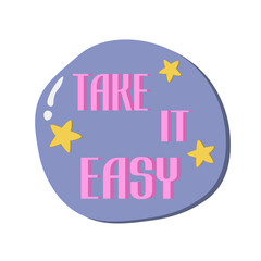 take it easy retro stars phrase