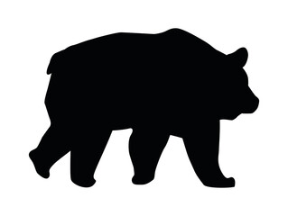 wild bear beast animal silhouette