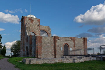 Fototapeta na wymiar Veliky Novgorod.Russia.Church of the Annunciation on the Gorodishche.Rurik's settlement.