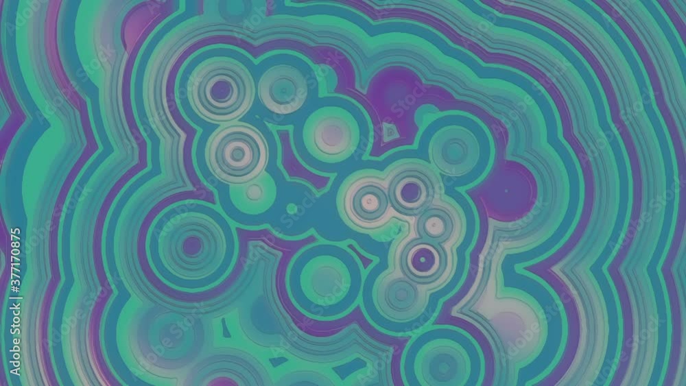 Poster holographic waves motion graphic design. 3d rendering loop animation hd