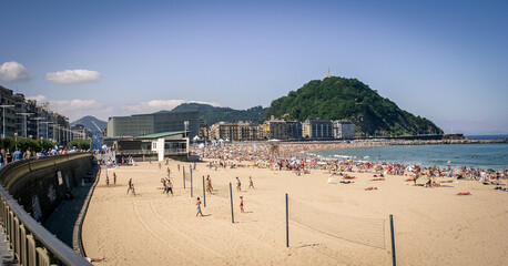 Fototapeta premium Playa de la Concha en San Sebastián