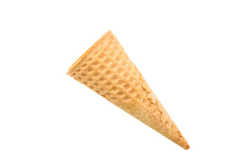 cone Ice cream scoop  isolated white background