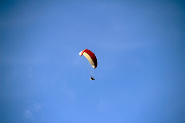 paraglider in the sky