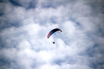 paraglider in the sky