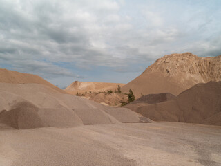 Fototapeta na wymiar Sands mineral career in Latvia.