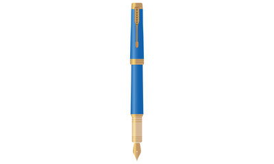 Blue Ink pen vector 