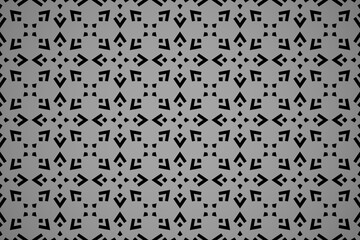 Abstract geometric pattern. A seamless vector background. Black and gray ornament. Graphic modern pattern. Simple lattice graphic design