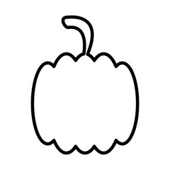 Isolated pumpkin silhouette vector design