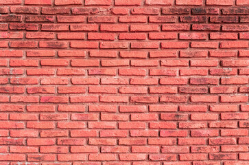 Red brick wall texture for background and vintage home decor design