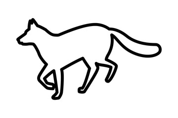 wild fox animal nature silhouette