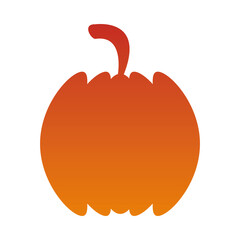 orange pumpkin silhouette vector design