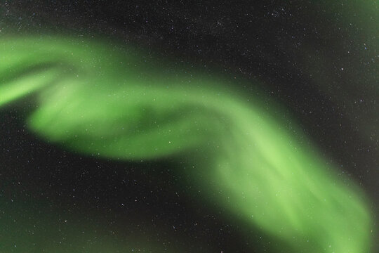 Northern light aurora in the sky