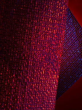 Abstract Dreamy Concept Image with Mesh Fabric