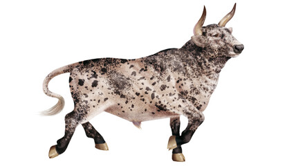 taureaux, corrida, arènes isolé, ferme, bétail, en marche, tacheté, gestuelle, menaçant, noir, blanc, mammifère, blanc, brun, boeuf, nature, bison, brun, prairie, gazon, grand, lait, sauvage, champ, a