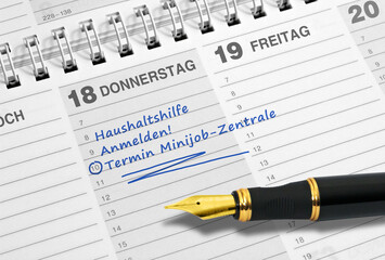Anmeldung, Haushaltshilfe, Minijob-Zentrale