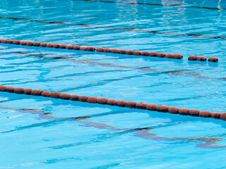 Olympic swimming pool with corks Swimming Lane Marker
