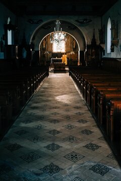 inside a Catholic Church