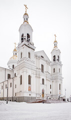 Fototapeta na wymiar Cathedral of Dormition - Assumption cathedral in Vitebsk. Belarus