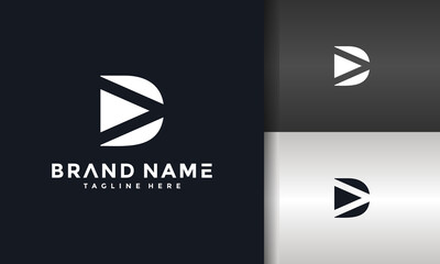 Naklejka premium monogram letter DV logo