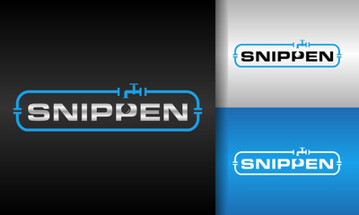 typography plumbing logo