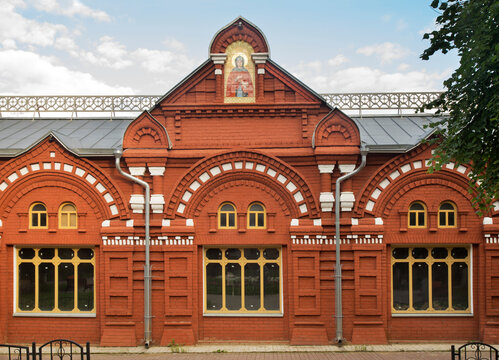 Shopping arcade in Klin. Russia