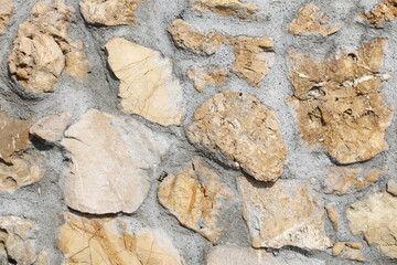 texture di sassi marroni cementati